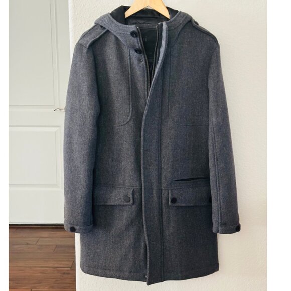 π© Jack & Jones π© Brice Wool Duffercoat, 175/96A, US M - Picture 2 of 12